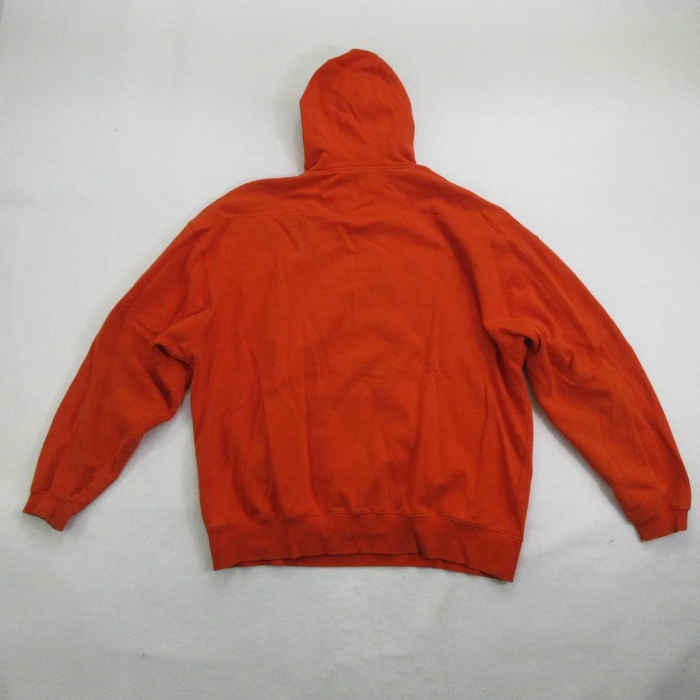 Adidas Hoodie 2XL Virginia Tech Hokies Orange Sweatshirt VT Vintage NCAA